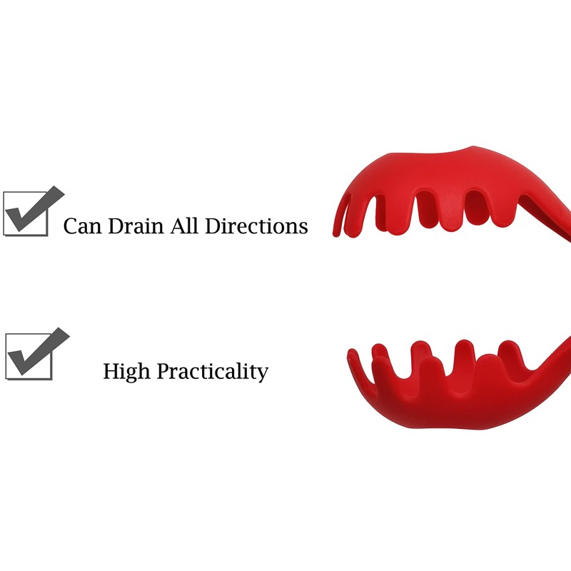 4 -in -1 Large Measure Portion Control/Nylon Spaghetti Spoon/Spoon Strainer/Spaghetti