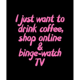 CafePress Drink Coffee Shop Online and Binge W Throw Blanket Super Soft Fleece Plush Throw Blanket, 60"x50"