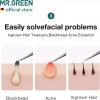MR.GREEN 잉그로운 헤어 핀셋 바늘 코 끝 눈썹 조각용 블랙헤드