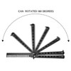One Piece Durable Metal Folding Comb Convenient Steel Hair Comb