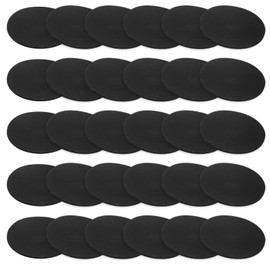 M METERXITY 30-Pack Rubber Solid Discs Washers, 45mm OD x 1.5mm Thickness Anti-Vibration Noise-Reducing Rubber Spacer Pads Gasket Bushings for HVAC/Washing Machines/Furniture/DIY Gasket Craft