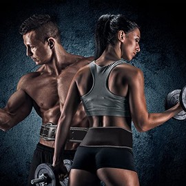 Cinturón para Pesas con Forro de eva para protección de Las áreas Lumbar y Abdominal en Entrenamiento, Rutina de Gym o Gimnasio