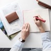 Collare Women's Business Card Holder, Genuine Leather, Prismatic Leather, Card