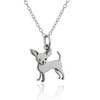 FashionJunkie4Life Dog Necklace for Women | 18” Sterling Silver Necklace
