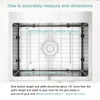 KINKIB Stainless Kitchen Sink Protector - 28" x 18" with