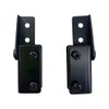 CRL Black Surface Mount Glass Door Hinges - Pair
