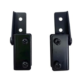 CRL Black Surface Mount Glass Door Hinges - Pair