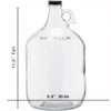 1 Gallon (128oz) Glass Fermenting Jug with Handle, Black Polyseal