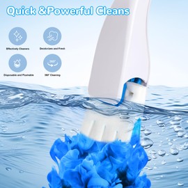 Effacera 72 Refills Flushable Toilet Refills, Disposable Toilet Bowl Paper Bulk, Fresh Toilet Brush Refill Pads for Toilet and Bathroom, Toilet Brush Accessories(No Handle)