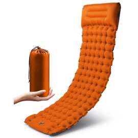 Rantizon Self Inflating Camping Mat, 2025 Upgraded Version Portable Ultralight Sleeping Camping Mat Inflatable Waterproof Camping Mattress with Pillow Sleeping Mat for Outdoor Backpacking Hiking