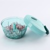 Ourokhome Portable Pull Onion Chopper- Manual Slicer for Vegetables, Fruits,