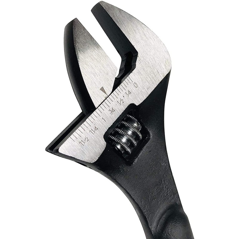Professional EZ Travel Collection Adjustable Spud Wrench (Black Oxide) (12-INCH)