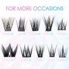 LANKIZ DIY Eyelash Extensions, Individual Eyelash Extensions, 120 Clusters, Soft