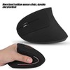 HEITIGN Ratón Vertical Inalámbrico Óptico para Zurdos Negro 2000dpi USB