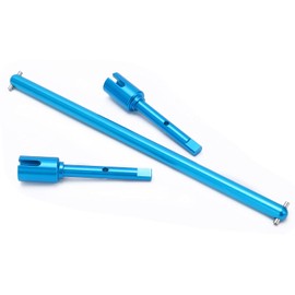 TT02 Aluminum Lightweight Blue Propeller Joint Shaft Set Made of Aluminum, Blue Color, Light Weight and Durable, Remote Control Car Upgrade Parts with Axle Joint Shaft Cup, Stability