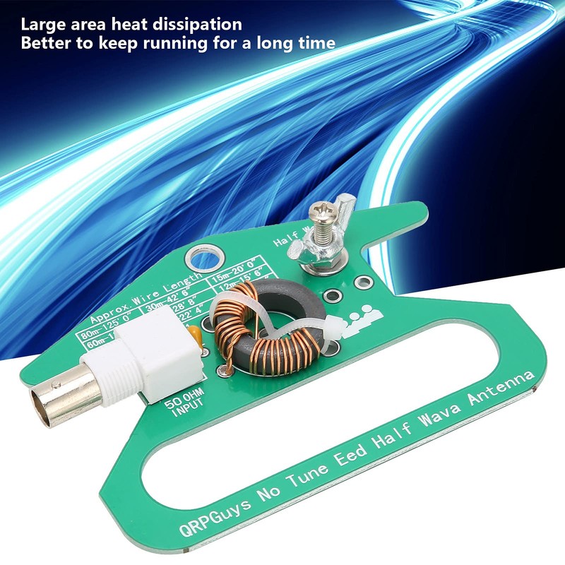 No Tune End Fed Half Antenna Module Large Area Heat