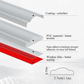 YEFANXI Peel and Stick Panels Molding Trim, Flexible Chair Rail Classic Wall Trim, Self-Adhesive Wall Paneling Strip for Home Decoration(White 10ft*1.1in)