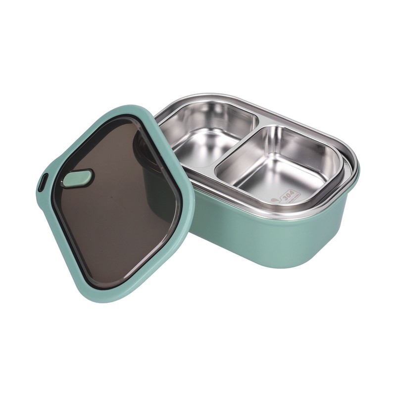 1.2L Stainless Steel Bento Box Doublelayer LeakProof Sealed Food Container