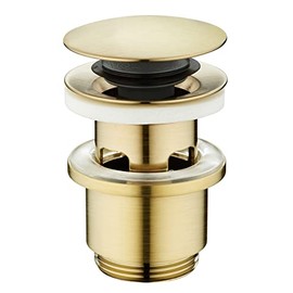 Edouard Rousseau Brushed Brass Waste with Overflow