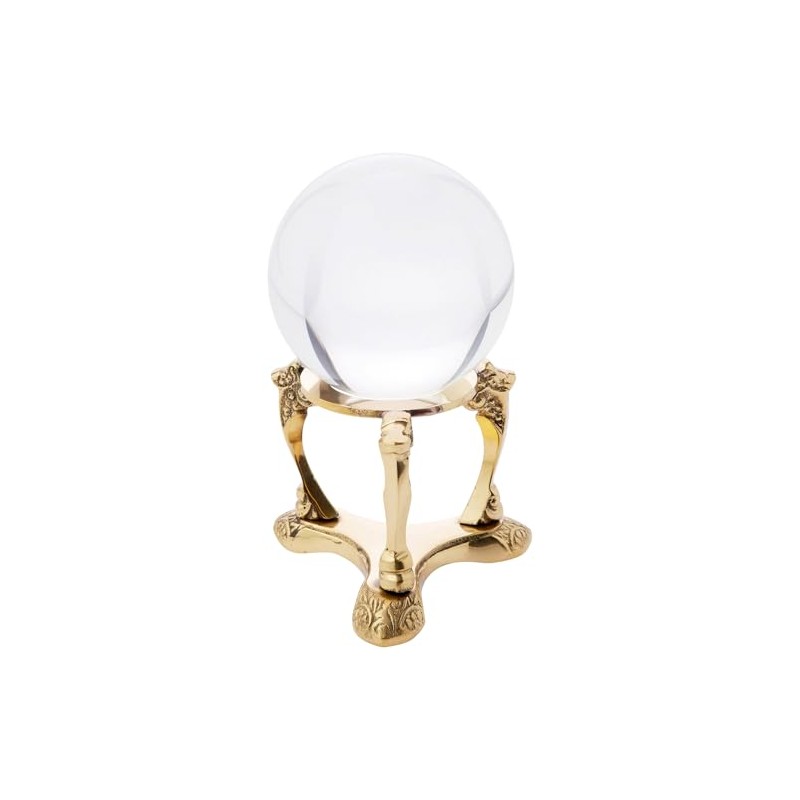 Bard's Brass-toned Egg Stand/Holder, Scroll Leg, 1.5" Diameter