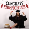 CONGRATS FIREFIGHTER Banner, Class of 2023/Congrats Grad, Fire Department Graduation