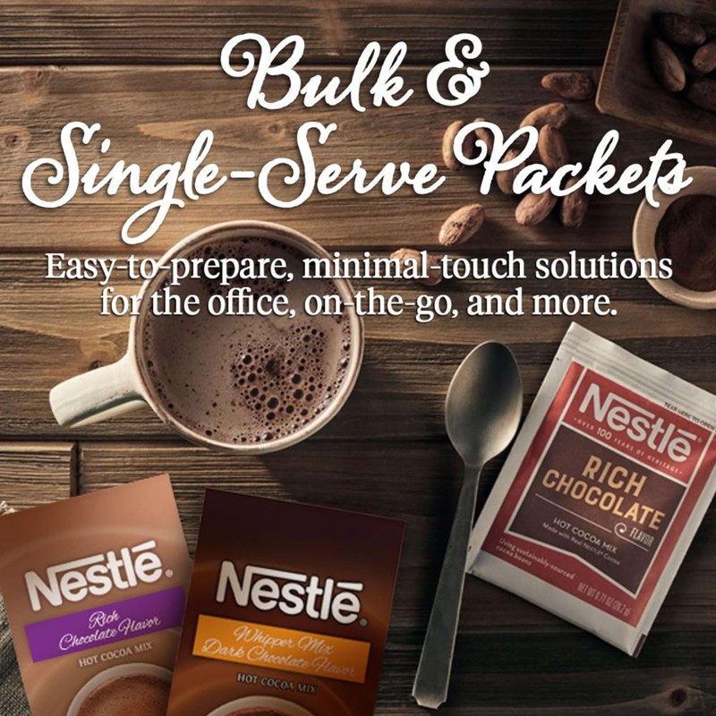 Nestle Hot Chocolate Packets, Hot Cocoa Mix, No Sugar Added