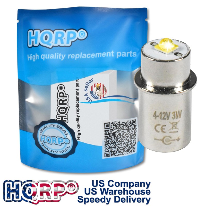 HQRP High Power 3w LED Bulb Compatible with Maglite ST3D016