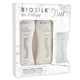 BioSilk Silk Therapy Trio Kit 12oz Con Silk Therpy 12oz, Silk Therapy Shampoo 12oz, Silk Therapy Conditioner 12oz., 36 fluid_ounces                   