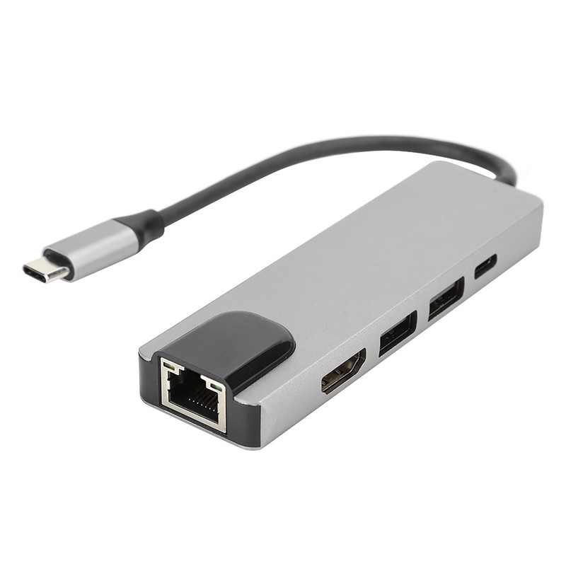 5 in 1 TypeC Hub to Hdmi Adapter 4K TypeC