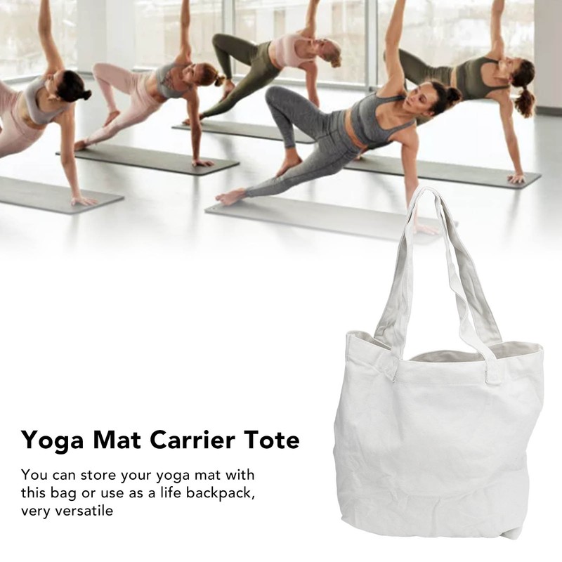 Yoga Mat Carrier Tote Portable Storage Canvas Carryall Shoulder Bag