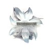 Pretty Cool - Grey Flower & Feather Comb Fascinator