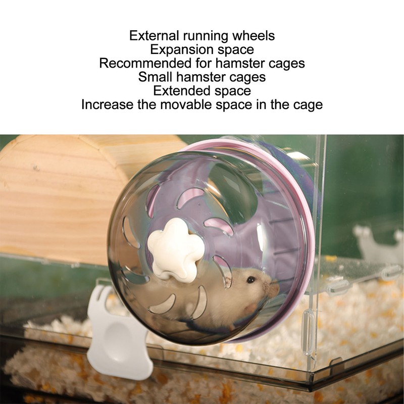Silent Hamster Exercise Wheel Detachable Prevent Slip Quiet Hamster Running