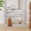 Semiocthome Freestanding Bamboo Dog Gate - 2 Panels, 24" Height