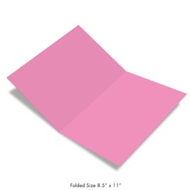 A Big I Love You Friendship 8.5 x 11 Inch - Fun Bright and Silly XL Love Appreciation Card - Pink Bold and Humorous I Love You Appreciation Card w/ Envelope J2732FRB