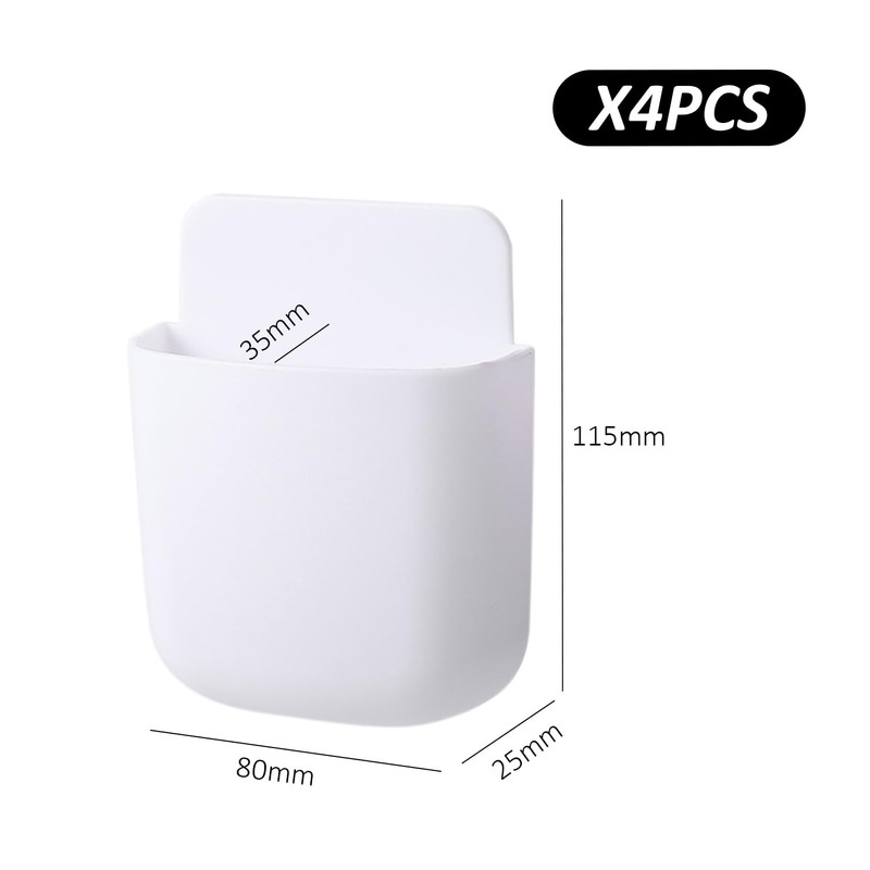 NYGGTYK 4 Pieces Remote Control Holder Storage Box, Wall Remote