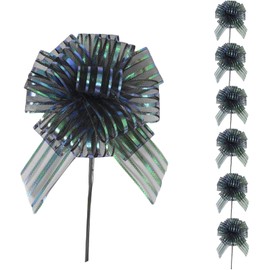 6 PCS Large Pull Bows,Bow for Gift Wrapping,Gifts Decorations,6″ Party Wedding Ribbon Bows for Wrapping Boxes or Flower Decorations,Presents or Christmas Tree (Black)