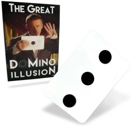 MagicMakers Pro THE GREAT DOMINO ILLUSION Stage Magic Trick Dots Spots Move Dubious Card Gag