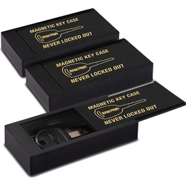 RamPro Hide A Key Magnetic Key Holder Under Car - Hide A Key for Your Car So You Never Lock Out - Plastic Magnet Key Hider to Store a Spare for Your Home, Storage, Office, or Vehicle - 3 pack