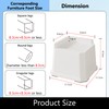 Lutown-Teen 6 Pack Bed Risers 3 Inch Heavy Duty Oversized