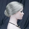 Aimole Stage Performance Braid Updo Bun Wigs Old Lady's Women