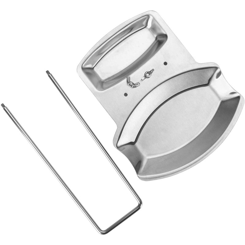 Lid and Spoon Rest Shelf,304 Stainless Steel Pan Pot Cover