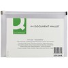 Q-Connect Transparent A4 Document Zip Wallet - Pack of 10
