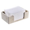Natural Travertine Textures Bathroom Napkin Holder, Countertop Paper Towel Dispenser
