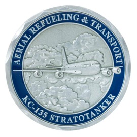 United States Air Force KC-135 Stratotanker Aerial Refueling Aircraft Challenge Coin