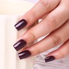 DouborQ Mud Red Color Nail Polish Finger Air Dry Long-lasting