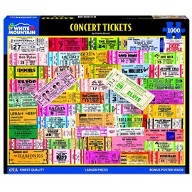 White Mountain Puzzles - Concert Tickets - 1000 Piece Jigsaw Puzzle
