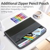 Sooez Accordion File Organizer with Safe Zipper, 12 Pocket Expanding