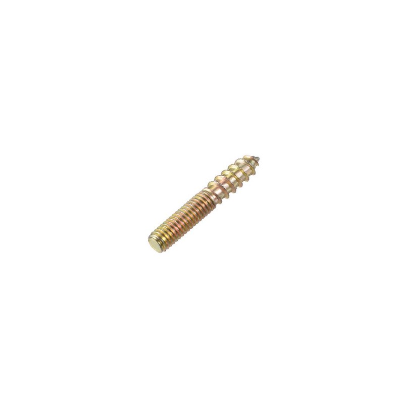 uxcell M4 Hanger Bolts Length 1"(25mm) Double Headed Bolts Self-Tapping