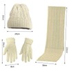 Warmiehomy Hat Gloves Scarf Set for Women Ladies Girls Soft