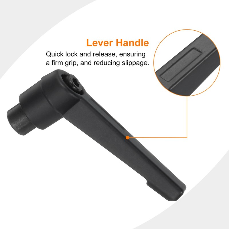 sourcing map 2Pcs M6 Adjustable Knobs Handle Female Thread Push